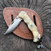 8 İnches Folding Knife Gray Handle N690 Steel